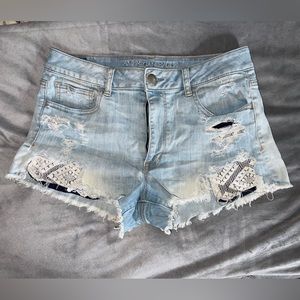 American Eagle Outfitters Super Stretch High-Rise Jean Shorts